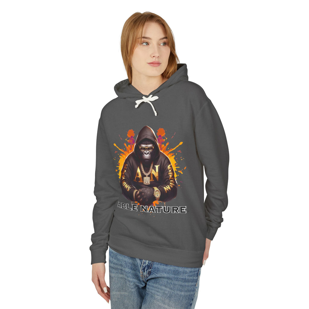 Able Nature Gorilla Hoodie — "Born Ready. Built Different." Motivational Pullover
