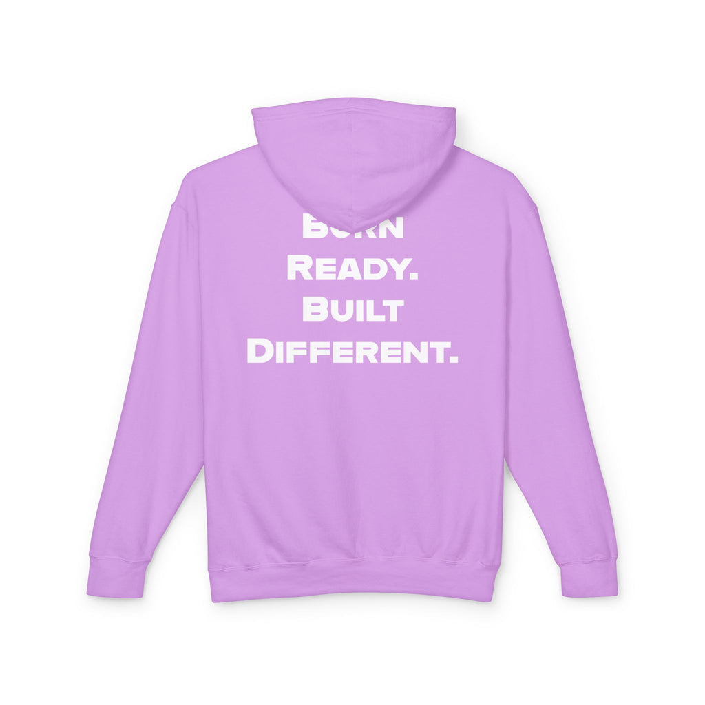 Able Nature Gorilla Hoodie — "Born Ready. Built Different." Motivational Pullover (White)